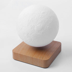 Levitating Moon Lamp showcasing its authentic moon details and magical levitation on LuxusHeim.