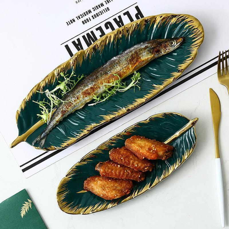 Long leaf plate - 食器