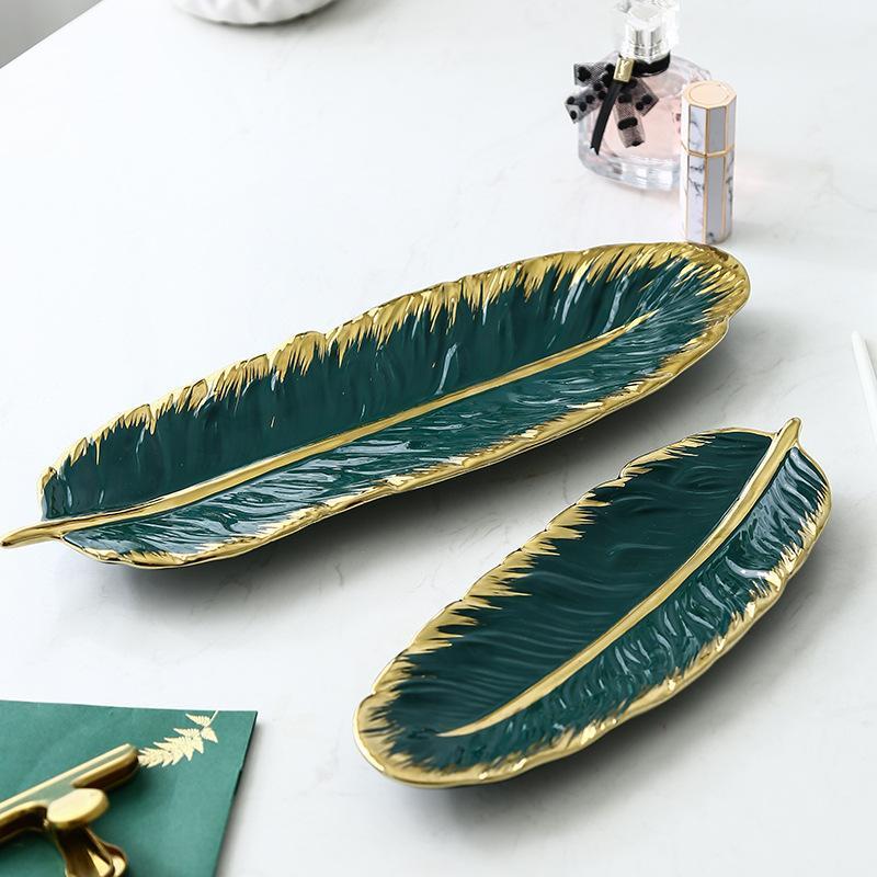 Banana Leaf Long Plate - Plates - Luxus Heim