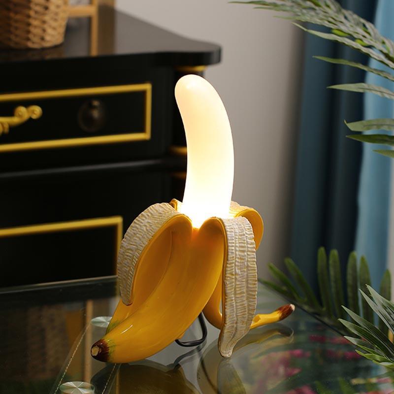 Banana Table Lamp showcasing a playful design and modern elegance on LuxusHeim