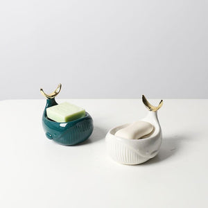Blue Whale Soap Dish - Soap Dishes & Holders - Luxus Heim