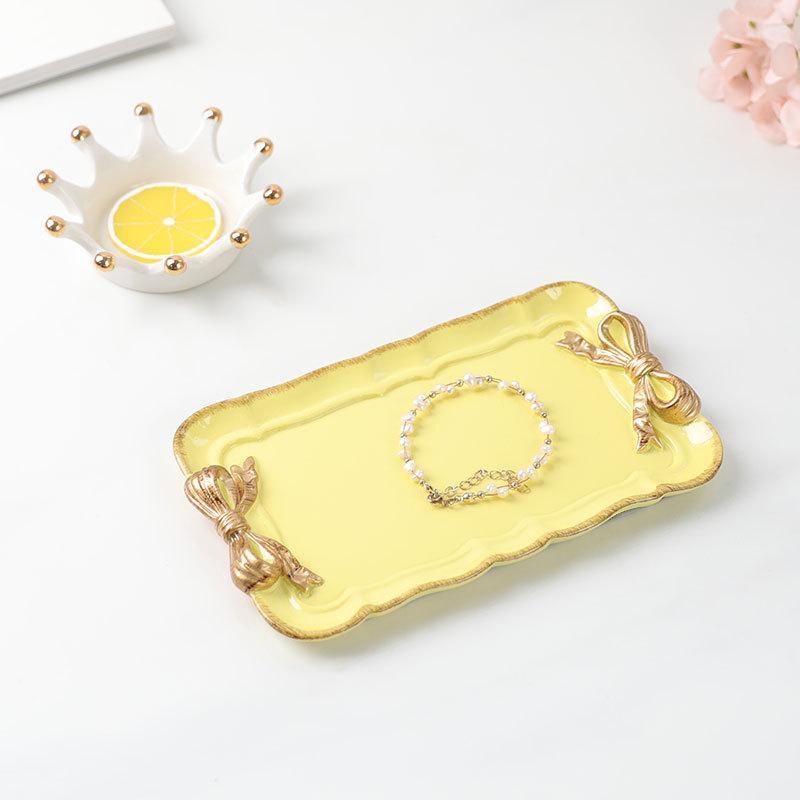 Bowknot Resin Serving Tray in Various Colors