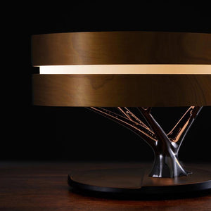 Circle of Light: Desk Lamp With Wireless Charging & Speaker