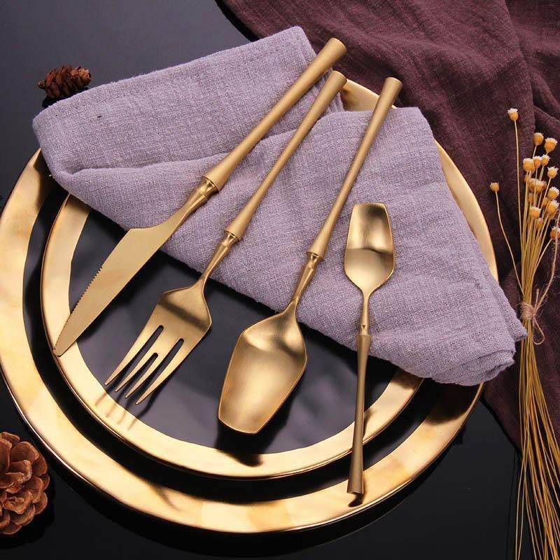 Cleo Luxurious Cutlery Set on Elegant Table Setting