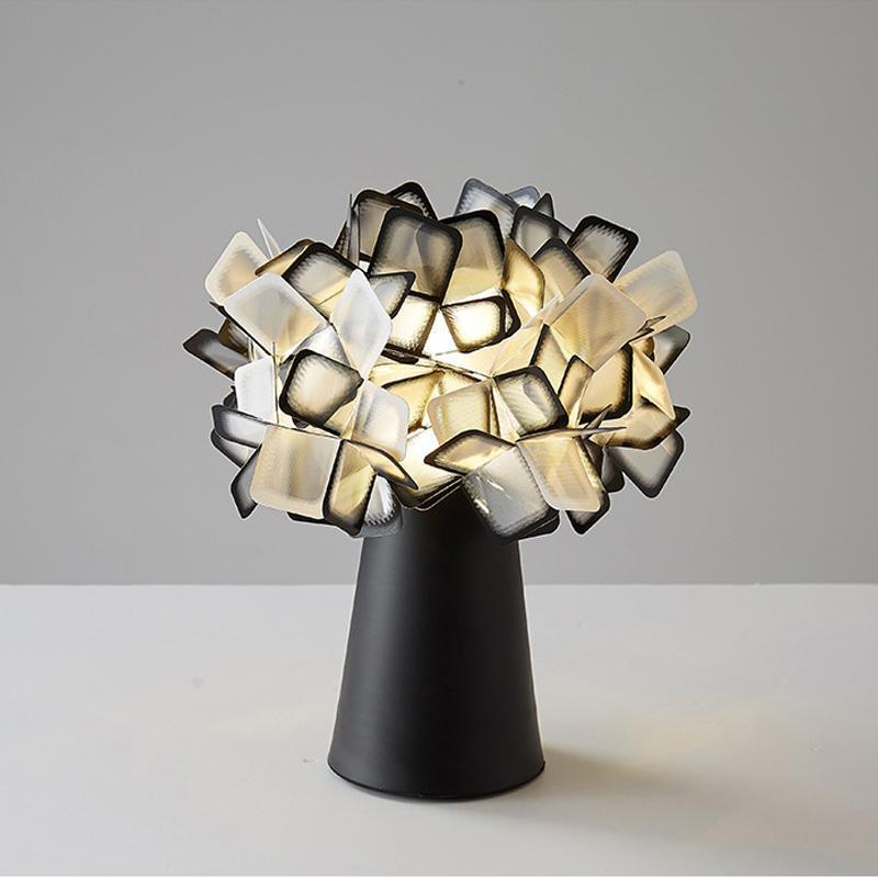 Clezia Flower Table Lamp showcasing a vibrant clustered flower design on LuxusHeim