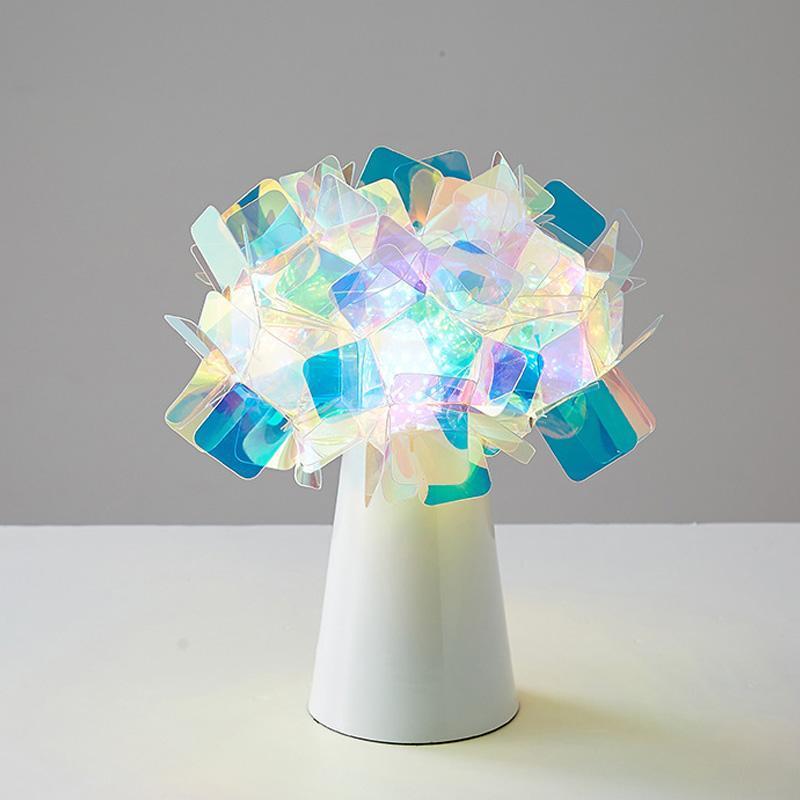 Clezia Flower Table Lamp showcasing a vibrant clustered flower design on LuxusHeim