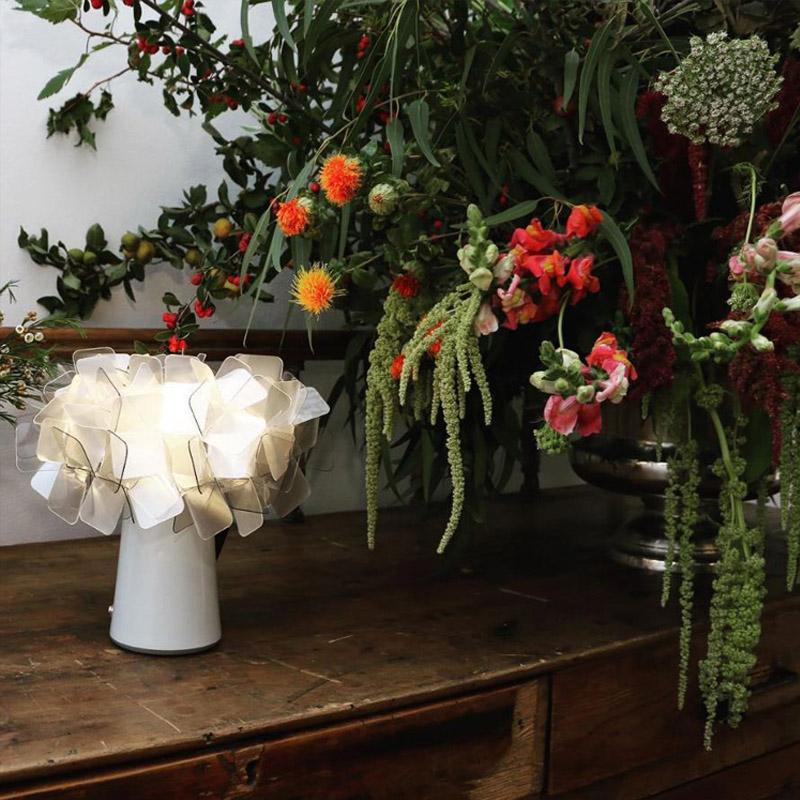 Clezia Flower Table Lamp showcasing a vibrant clustered flower design on LuxusHeim