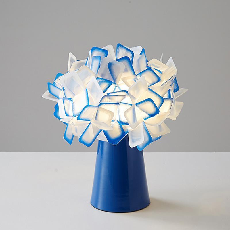 Clezia Flower Table Lamp showcasing a vibrant clustered flower design on LuxusHeim