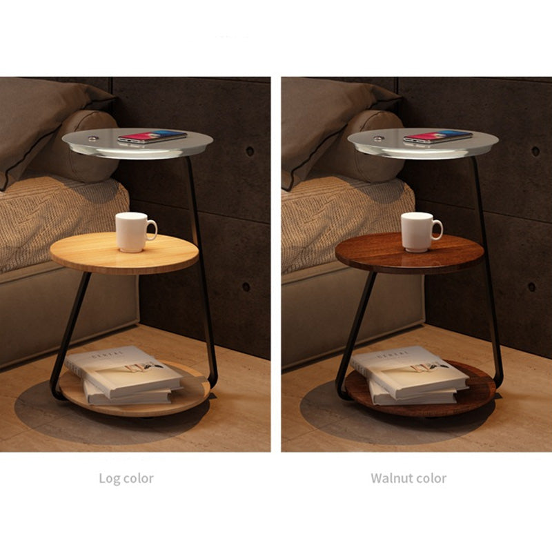 NexaGlow Smart Nightstand: Wireless Charging & LED Lighting By Luxus Heim