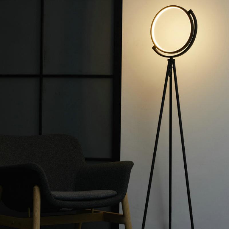 Eclipse Tripod Floor Lamp with Warm Light- Luxus Heim