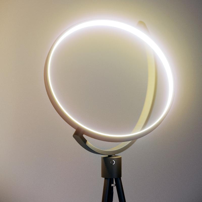 Eclipse Tripod Floor Lamp with Warm Light- Luxus Heim