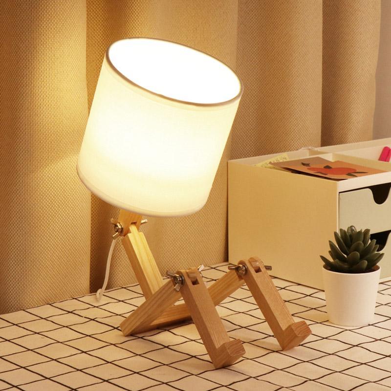 Humanoid Versatile Desk Lamp showcasing its unique design and flexible joints on LuxusHeim.