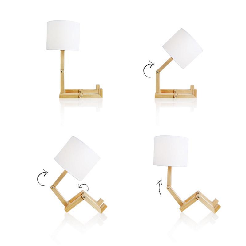 Humanoid Versatile Desk Lamp showcasing its unique design and flexible joints on LuxusHeim.