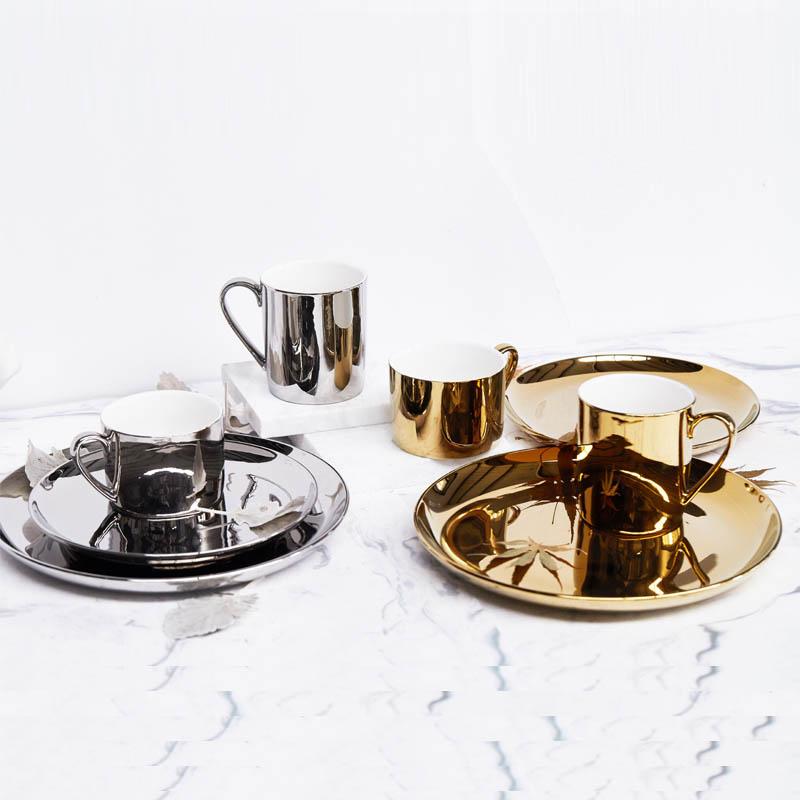 Imperial Espresso Cup Set with Gold Detailing