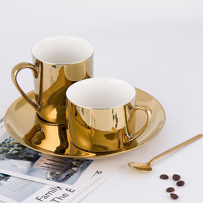 Imperial Espresso Cup Set with Gold Detailing