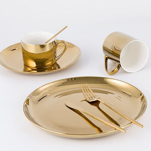 Imperial Espresso Cup Set with Gold Detailing