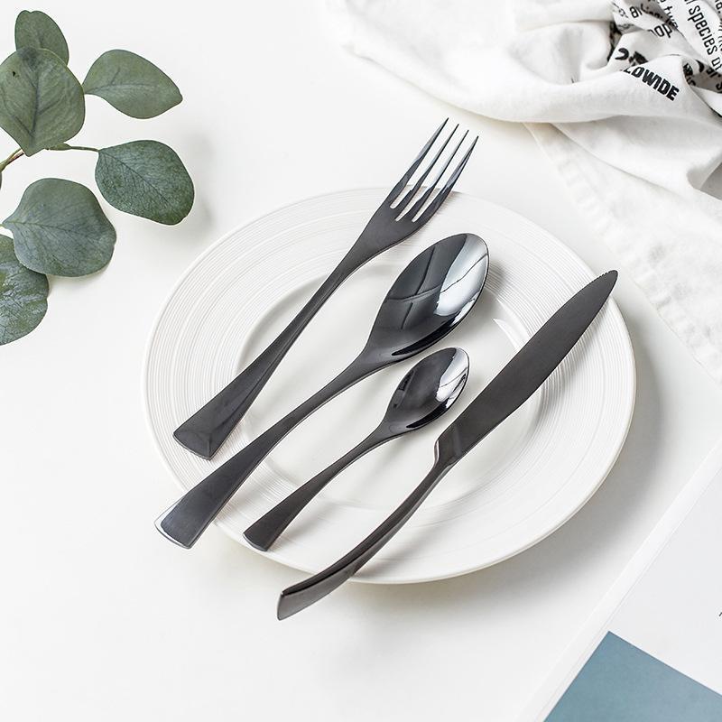 Elegant Kaya Black Cutlery Set - Enhance Your Dining Experience
