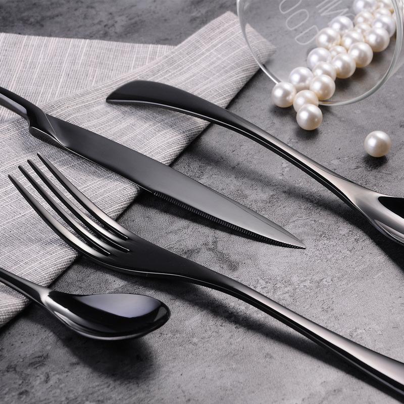 Kaya Black Cutlery Set - Cutlery Sets - Luxus Heim