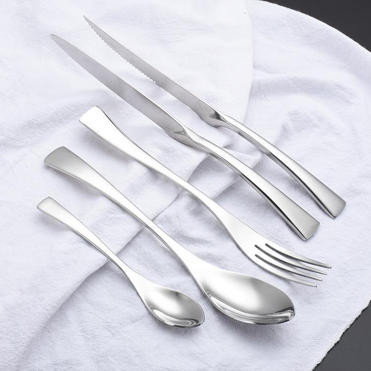 Kaya Flatware: Premium 18/10 Stainless Steel Flatware Set by Luxus Heim