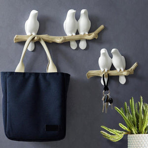 Lovely Birds Wall Hook with Strong Resin Construction - Luxus Heim