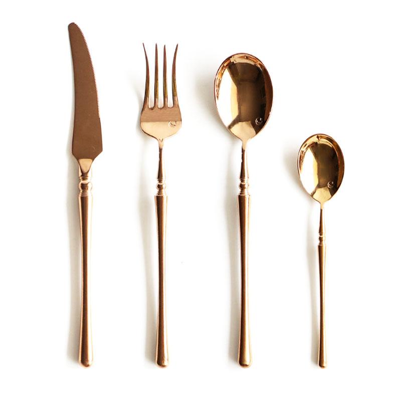 Emerald Essence Cutlery Sets - Premium Marble & Gold-tone Finish - Luxus  Heim