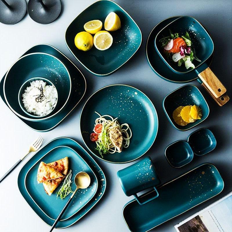 Green Rhyme Dinnerware Collection - Dinnerware - Luxus Heim