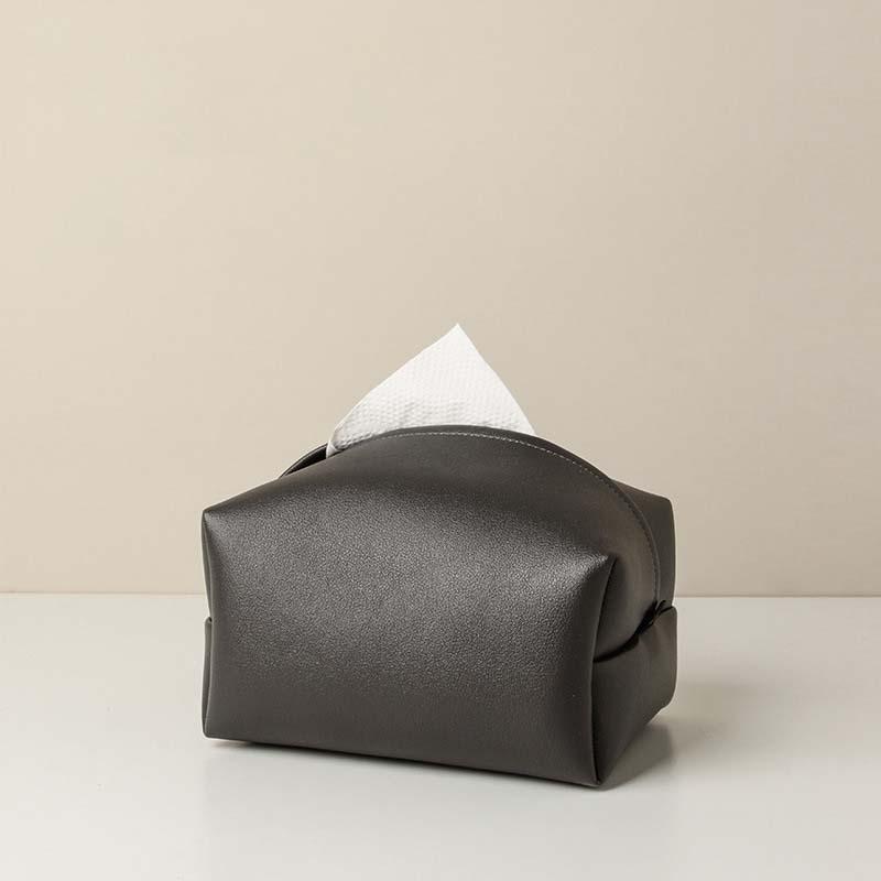 Elite Colored Leather Tissue Box in Various Colors