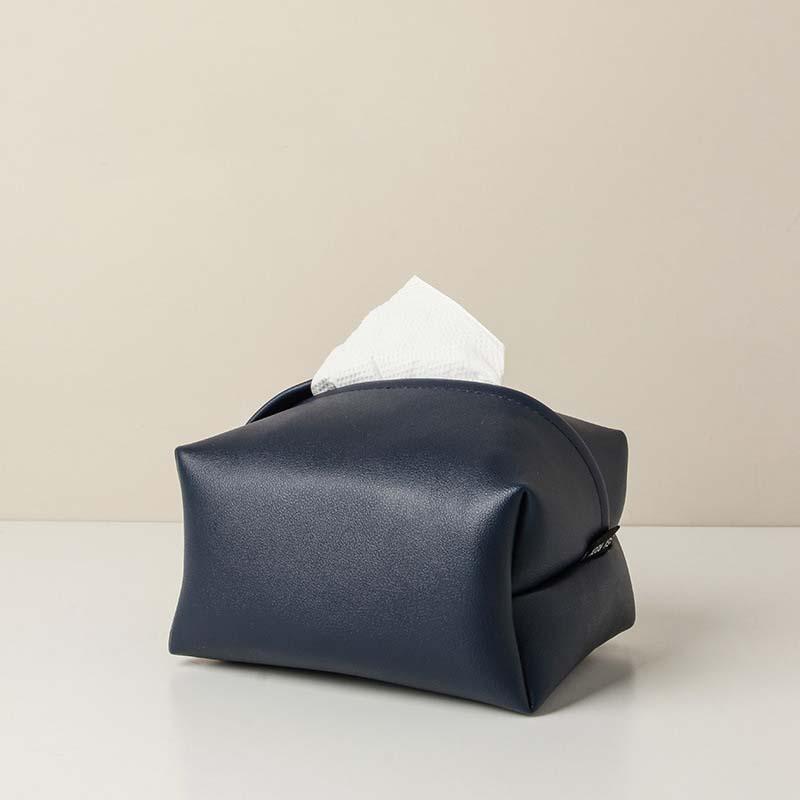 Elite Colored Leather Tissue Box in Various Colors