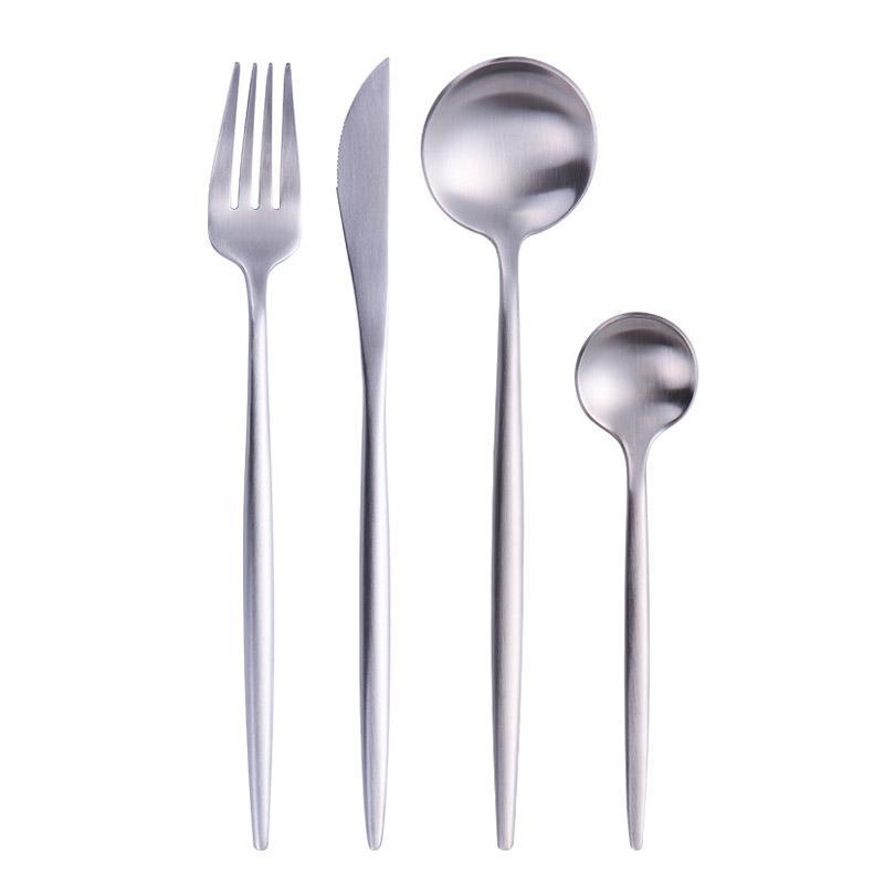 Maison Collection flatware set in timeless silver finish, crafted from premium 18/10 stainless steel.