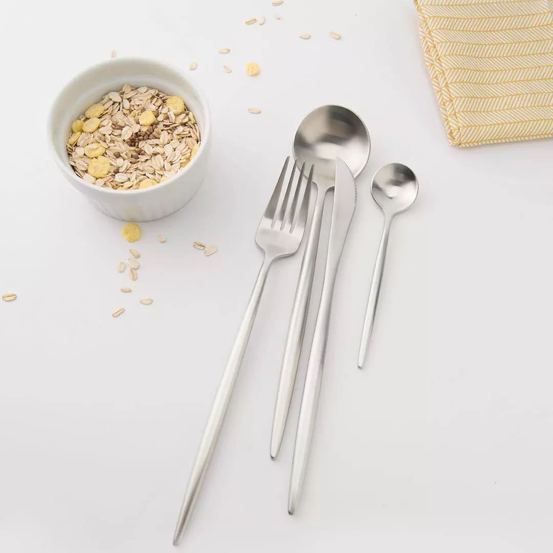 Maison Collection flatware set in timeless silver finish, crafted from premium 18/10 stainless steel.