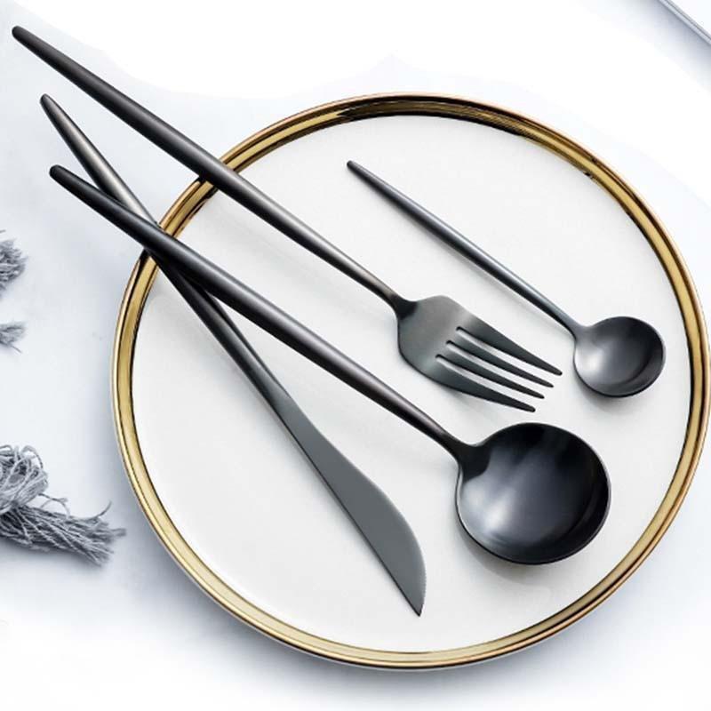 Maison Black Cutlery Set - Cutlery Sets - Luxus Heim