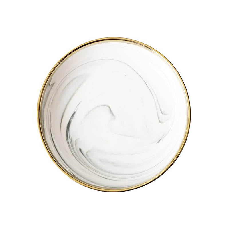 Cataya White Marble Plates - Plates - Luxus Heim