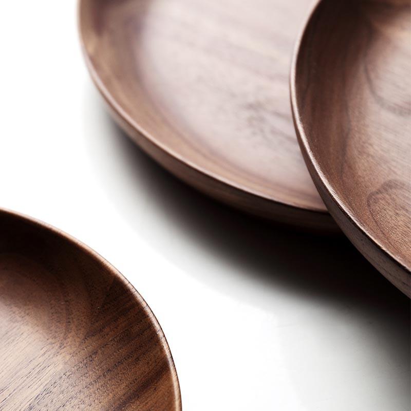 Mili Natural Teakwood Plates - Plates - Luxus Heim