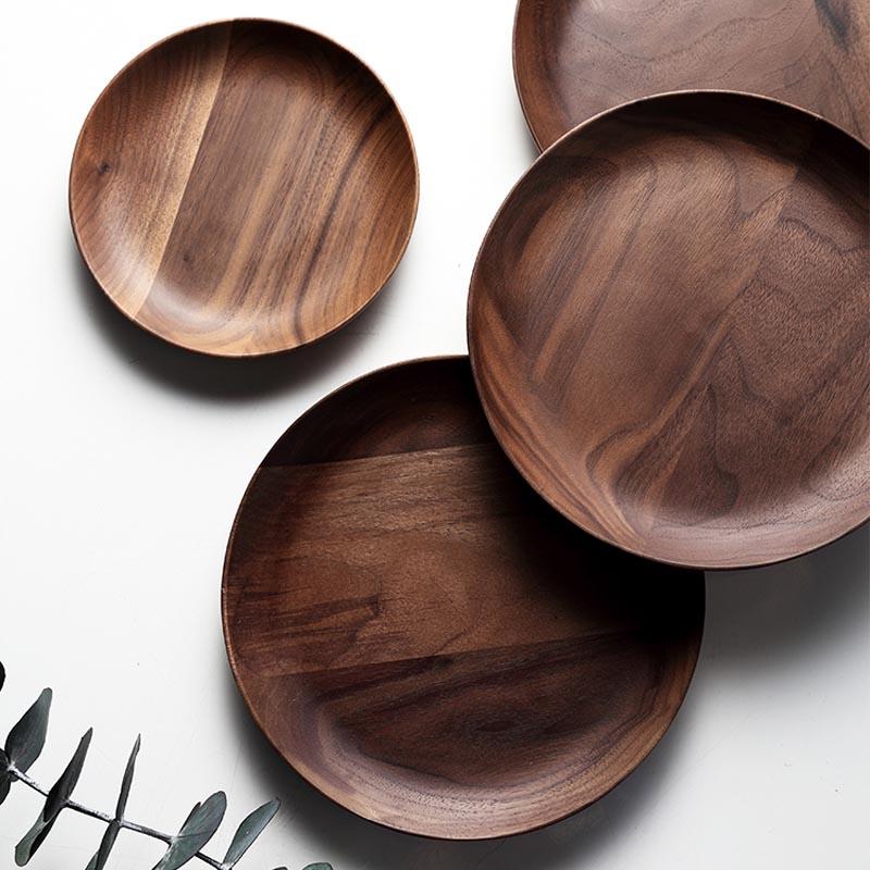 Mili Natural Teakwood Plates - Plates - Luxus Heim