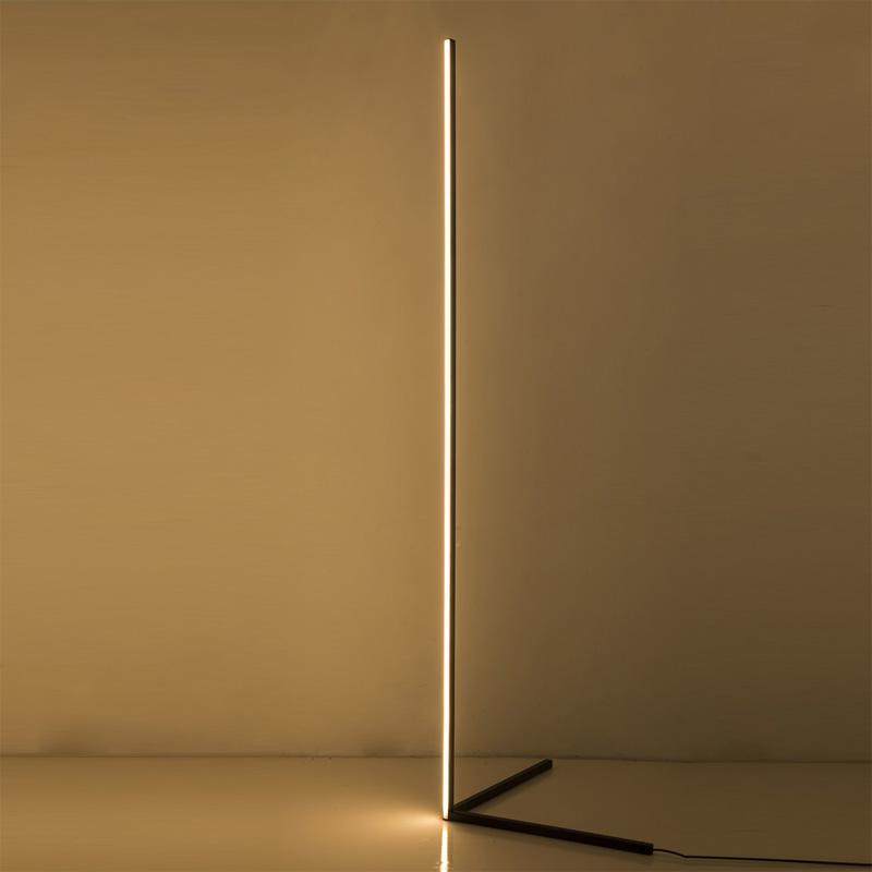 Minimalist Corner Floor Lamp: Elegant RGB Corner Lamp Stand by Luxus Heim