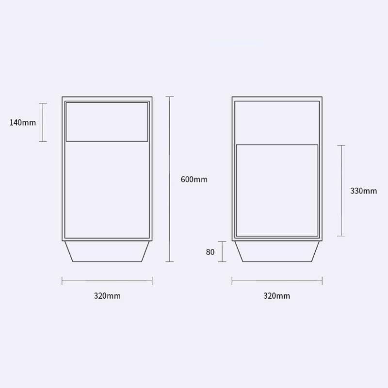 Unique Rotating End Table with Storage - Luxus Heim