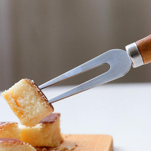 Petite Wooden Handle Cheese Knives Set