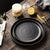 Phenom Black Frosted Plate - Plates - Luxus Heim