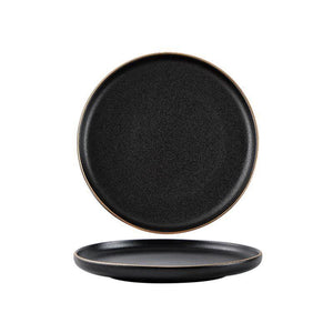 Phenom Black Frosted Plate - Plates - Luxus Heim