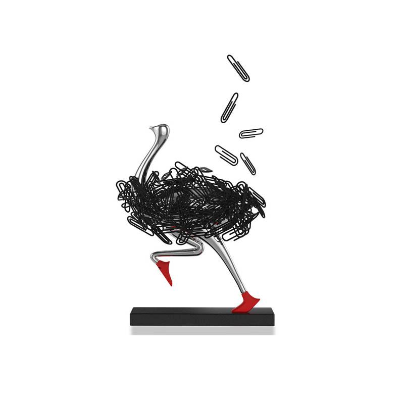 Running Ostrich Clip Holder Made from Metal with Strong Magnet - Luxus Heim