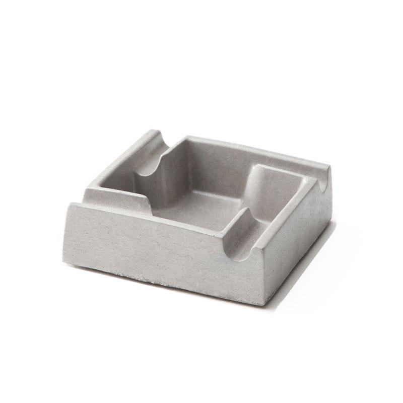 Modern Geometric Concrete Ashtray – Minimalist Smoking