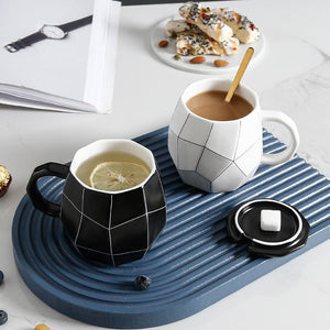 Squirex Ceramic Mug with Unique Square Design