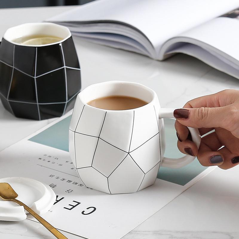 Squirex Ceramic Mug with Unique Square Design