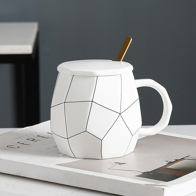 Squirex Ceramic Mug with Unique Square Design