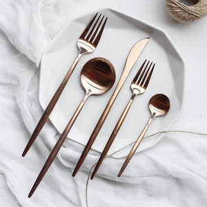 Maison Rose Gold Cutlery Set - Cutlery Sets - Luxus Heim