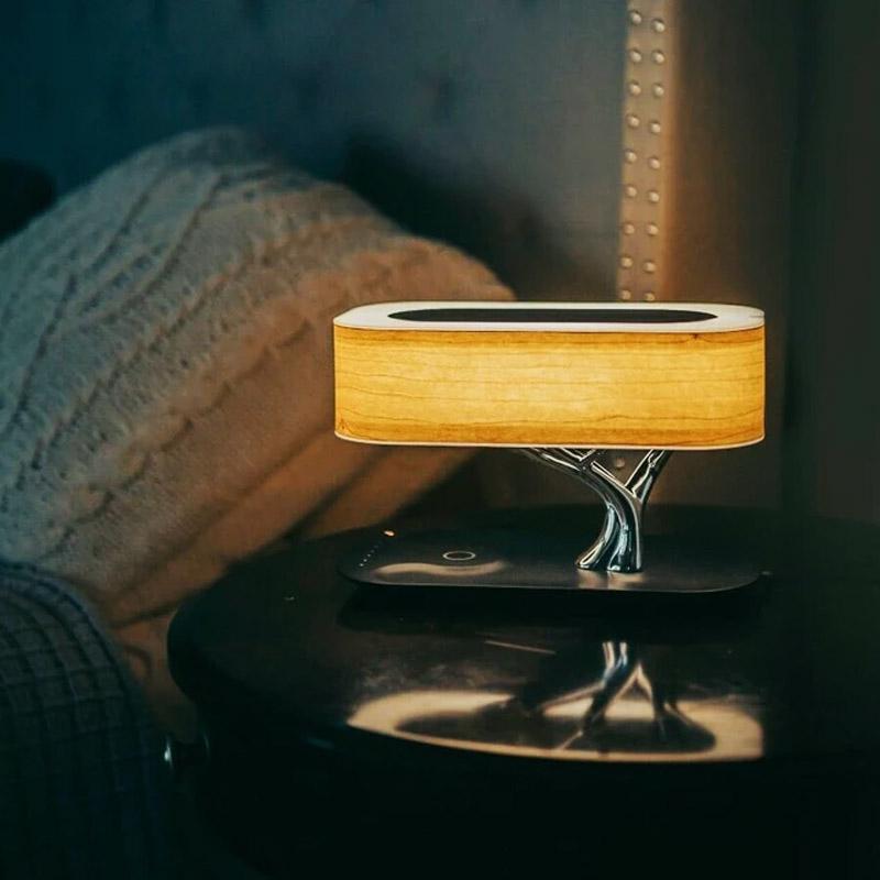 Tree of Light: Multifunctional Lamp with Charging Station by Luxus Heim