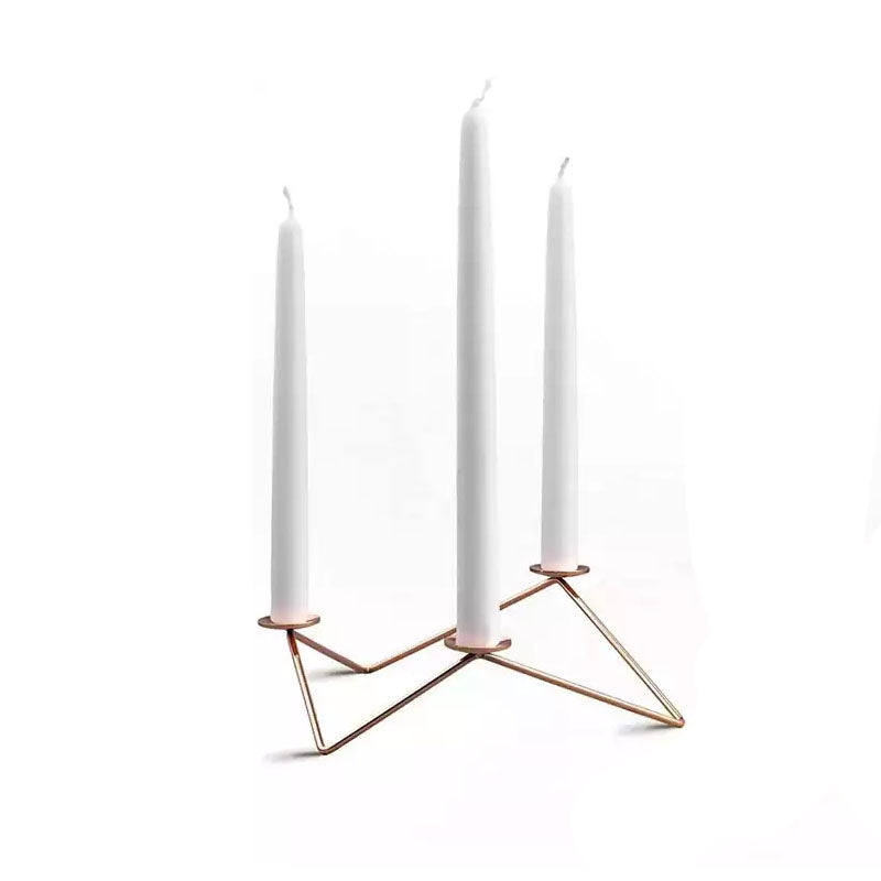Michalin Metal Taper Holder Candelabra - Candle Holders - Luxus Heim